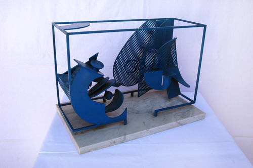 Metal sculpture Art Brenner - RECLINING WOMAN