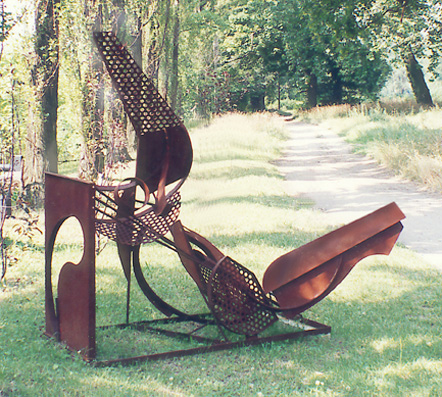 Metal sculpture Art Brenner - RECLINING VENUS